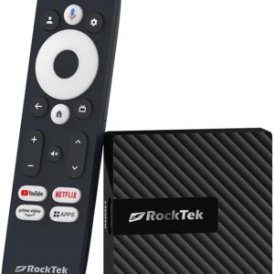 Shop rocktek gb1 (tvdongle) google tv 4k uhd streaming dongle