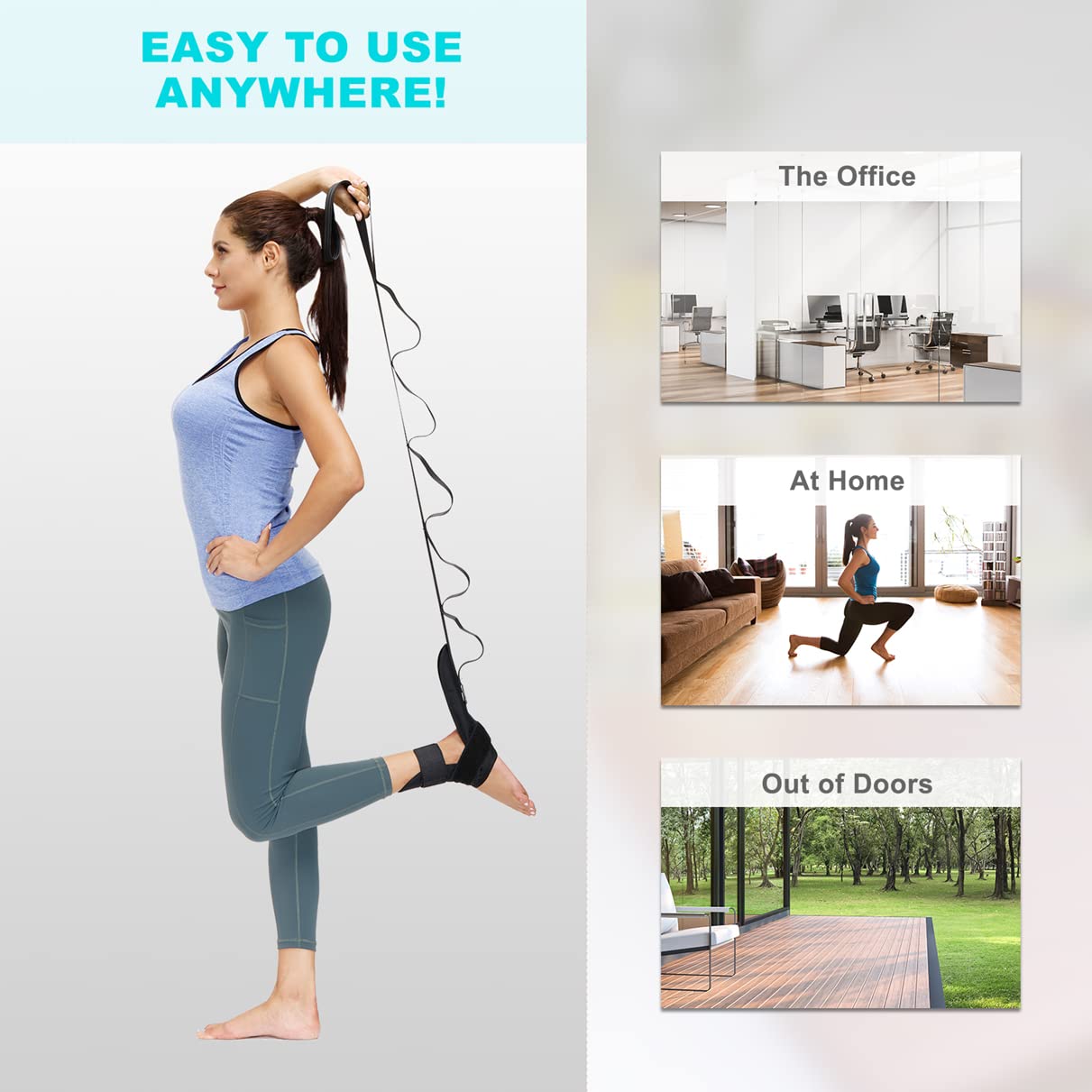 foot and calf stretcher stretching strap for plantar fasciitis foot and calf stretcher stretching strap for plantar fasciitis