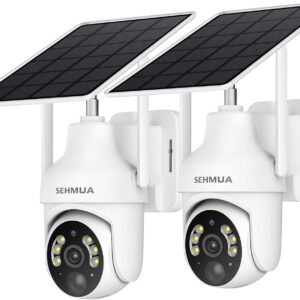 Shop sehmua 2k solar security cameras wireless outdoor