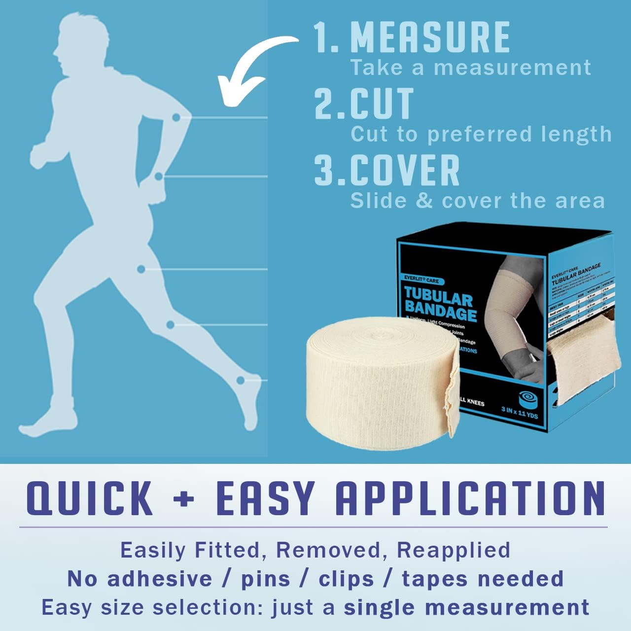 everlit elasticated tubular support bandage everlit elasticated tubular support bandage