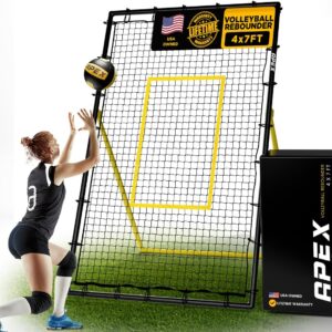 adjustable volleyball rebounder net 7x4 ft
