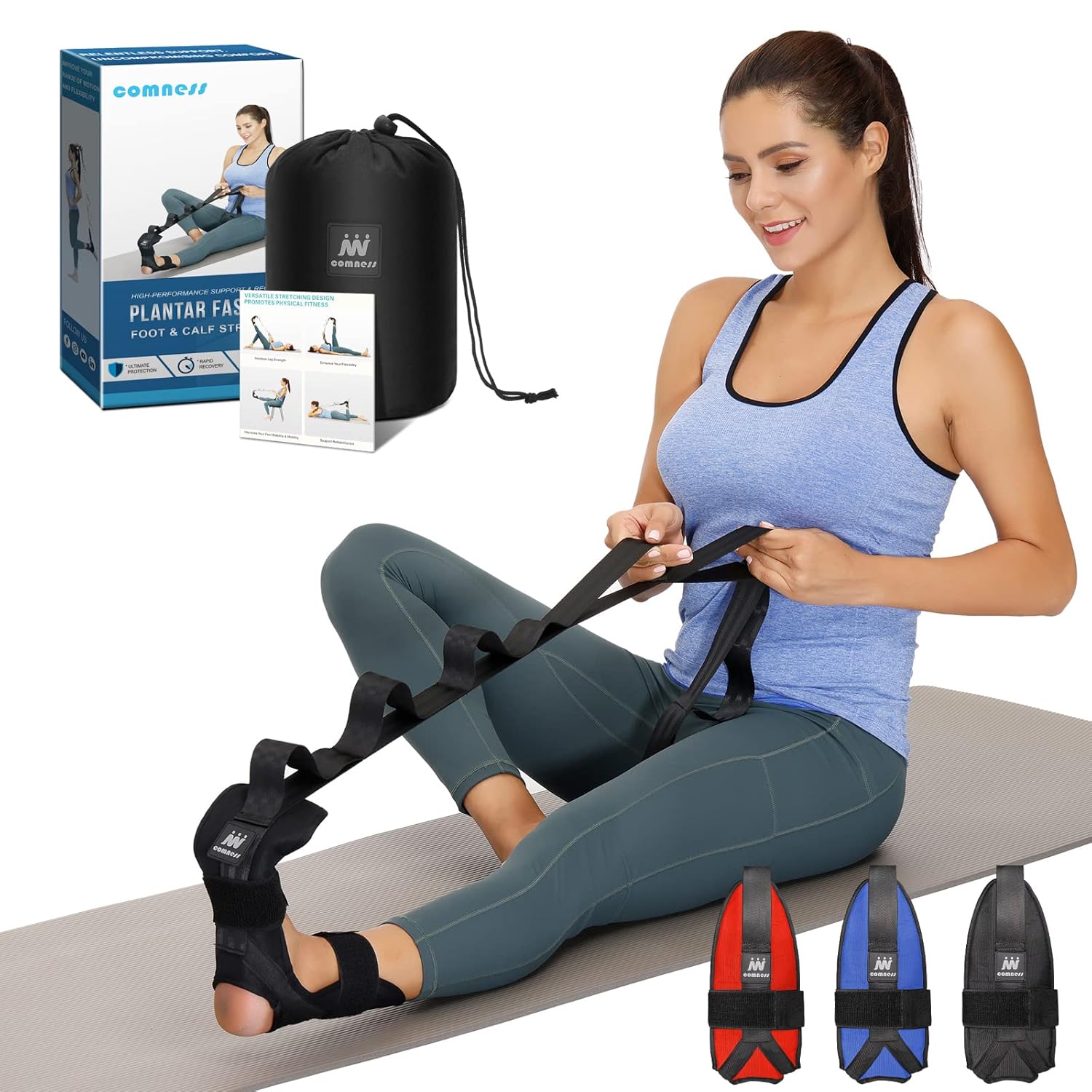 foot and calf stretcher stretching strap for plantar fasciitis foot and calf stretcher stretching strap for plantar fasciitis