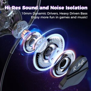 bluefire wired gaming earbuds with microphone