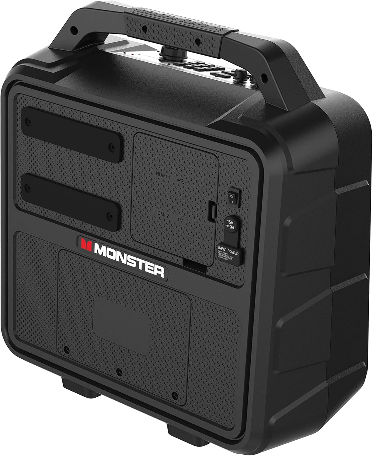 monster vision 2portable entertainment system, 15.6” 1080p display, 60w audio | up to 25 hours playback | two hdmi ports for your favorite smart streaming device & gaming console | portable tv monster vision 2portable entertainment system, 15.6” 1080p display, 60w audio | up to 25 hours playback | two hdmi ports for your favorite smart streaming device & gaming console | portable tv
