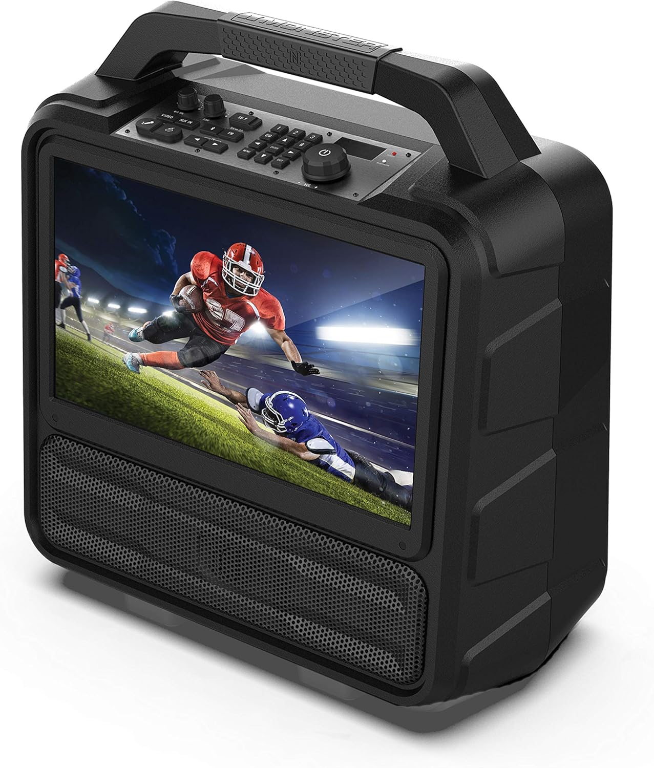 monster vision 2portable entertainment system, 15.6” 1080p display, 60w audio | up to 25 hours playback | two hdmi ports for your favorite smart streaming device & gaming console | portable tv monster vision 2portable entertainment system, 15.6” 1080p display, 60w audio | up to 25 hours playback | two hdmi ports for your favorite smart streaming device & gaming console | portable tv