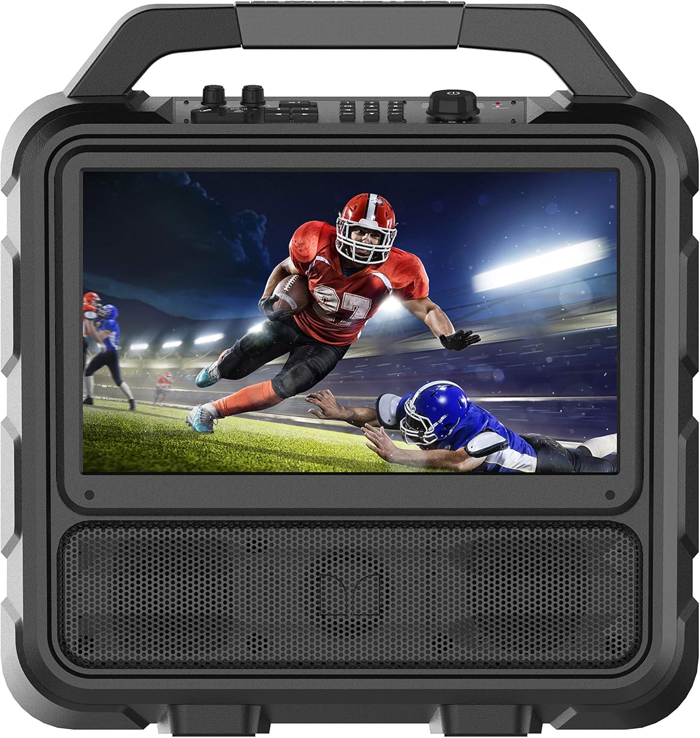 monster vision 2portable entertainment system, 15.6” 1080p display, 60w audio | up to 25 hours playback | two hdmi ports for your favorite smart streaming device & gaming console | portable tv monster vision 2portable entertainment system, 15.6” 1080p display, 60w audio | up to 25 hours playback | two hdmi ports for your favorite smart streaming device & gaming console | portable tv