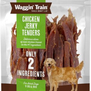 waggin' train chicken jerky for dogs limited ingredient dog treats for dogs 30 oz. pouch