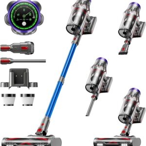 Shop cordless vacuum cleaner, 50kpa 600w 65mins vacuum cleaner for home, anti tangle self standing stick vacuum with scented tablet, upgraded dust cup scraping, vacuum cordless for pet hair/carpet/floors