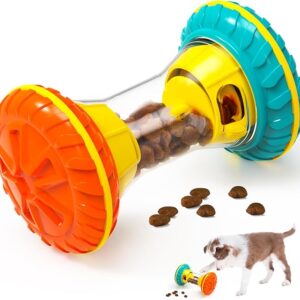 interactive dog puzzle toys for boredom, dogs enrichment toy to keep them busy, treat dispensing slow feeder